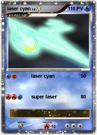 Pokemon laser cyan