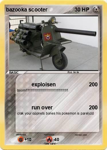 Pokemon bazooka scooter