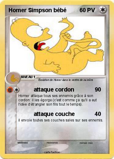 Pokemon Homer Simpson bébé