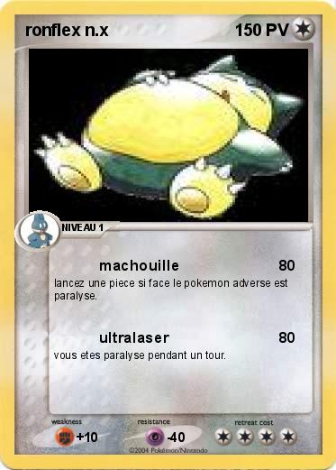Pokemon ronflex n.x