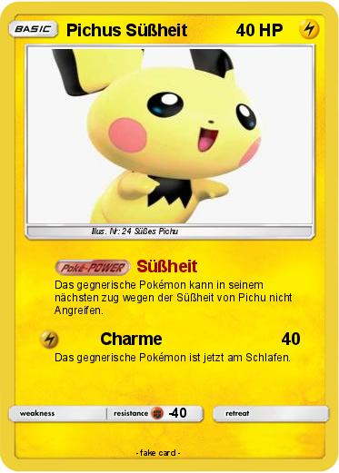 Pokemon Pichus Süßheit