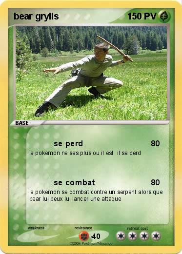 Pokemon bear grylls