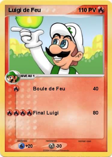 Pokemon Luigi de Feu