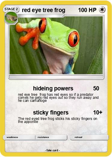 Pokemon red eye tree frog