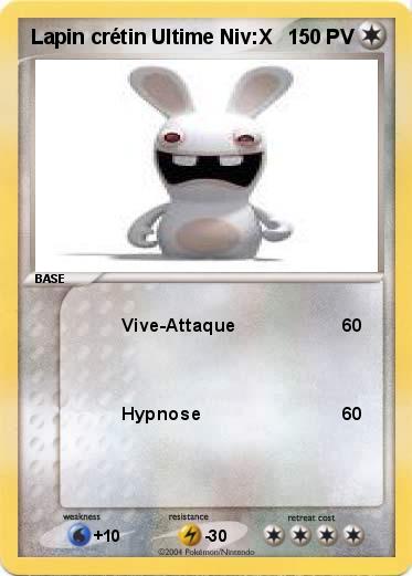 Pokemon Lapin crétin Ultime Niv:X