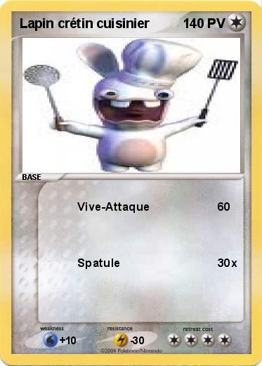 Pokemon Lapin crétin cuisinier