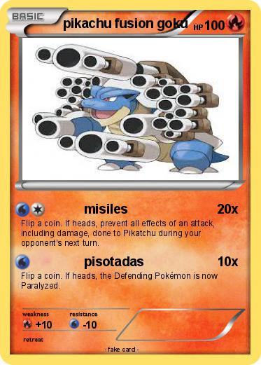 Pokemon pikachu fusion goku