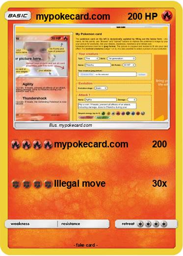 Pokemon mypokecard.com