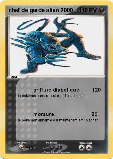 Pokemon chef de garde alien 2000