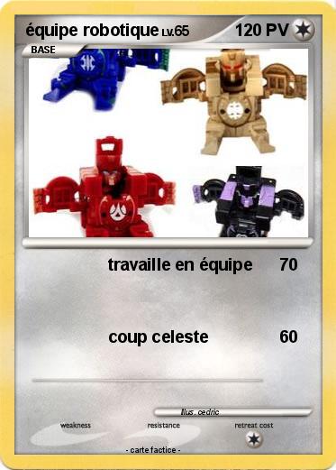 Pokemon équipe robotique