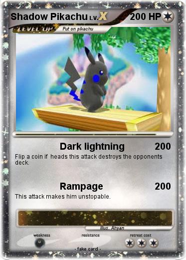 Pokemon Shadow Pikachu