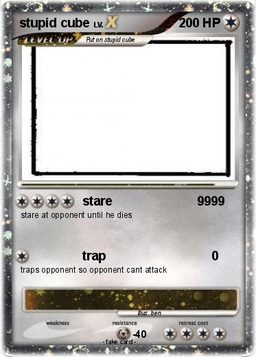 Pokemon stupid cube
