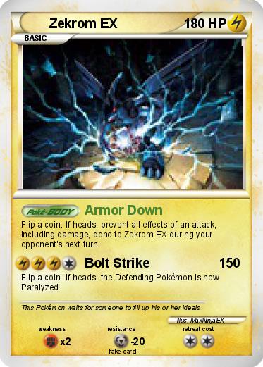 Pokemon Zekrom EX