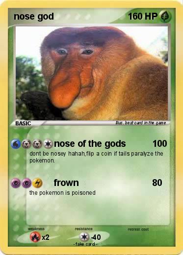 Pokemon nose god