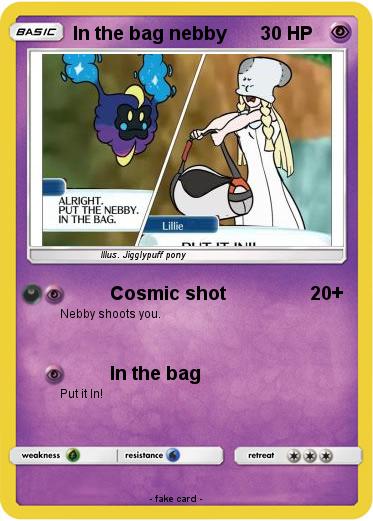 Pokemon In the bag nebby