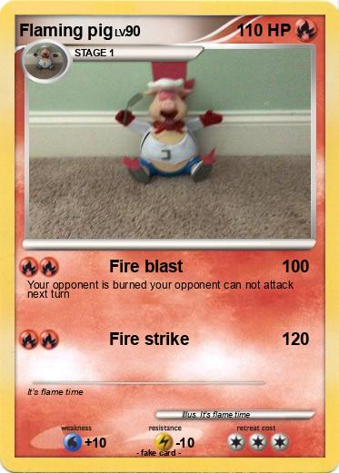 Pokemon Flaming pig