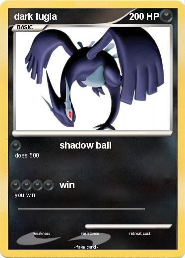 Pokemon dark lugia