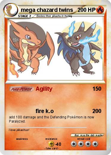Pokemon mega chazard twins