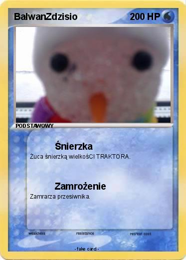 Pokemon BałwanZdzisio