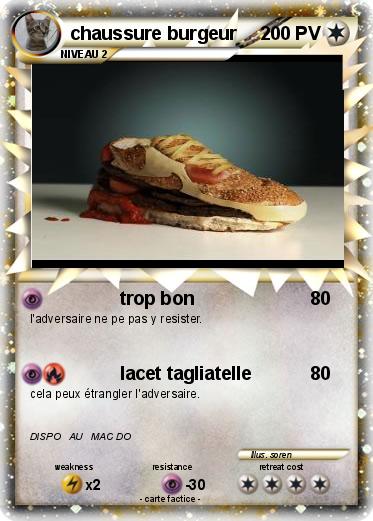 Pokemon chaussure burgeur