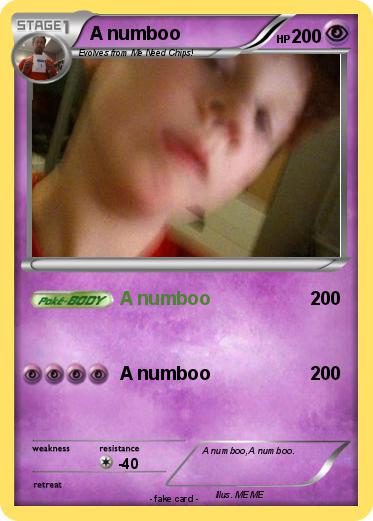 Pokemon A numboo