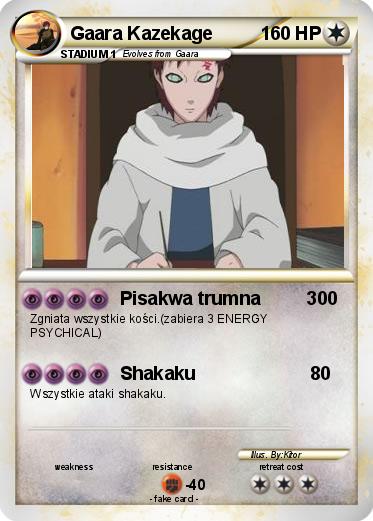 Pokemon Gaara Kazekage