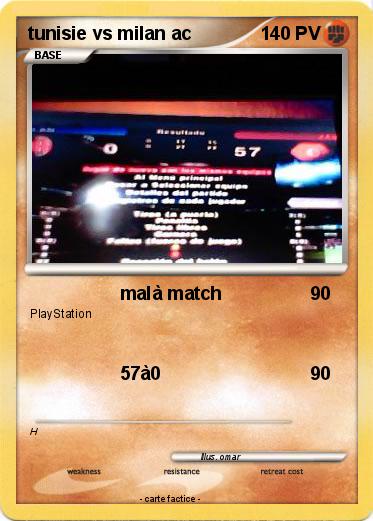 Pokemon tunisie vs milan ac