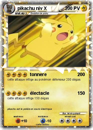 Pokemon pikachu niv X