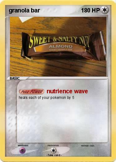 Pokemon granola bar