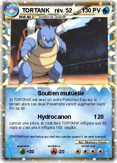 Pokemon TORTANK   niv. 52