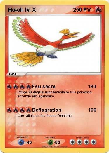 Pokemon Ho-oh lv. X                         2