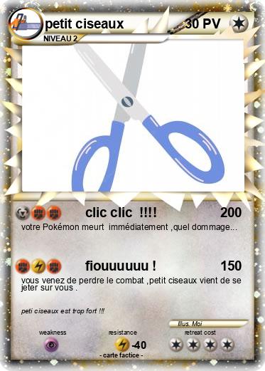 Pokemon petit ciseaux