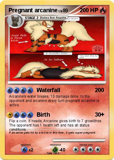 Pokemon Pregnant arcanine