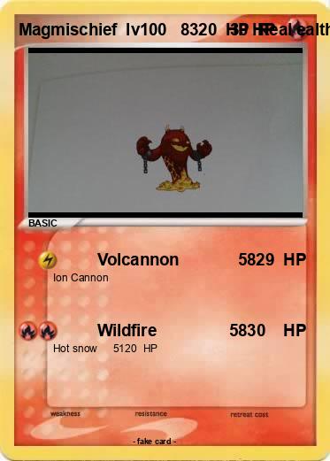 Pokemon Magmischief  lv100   8320  HP  Real ealth