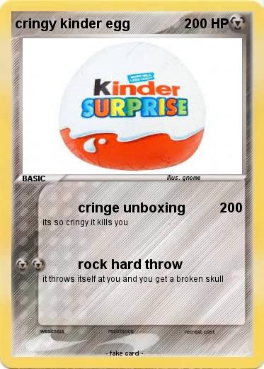 Pokemon cringy kinder egg