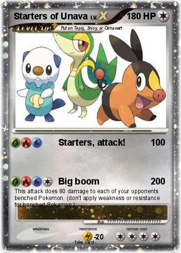 Pokemon Starters of Unava