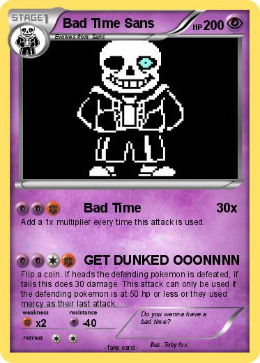 Pokemon Bad Time Sans