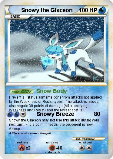 Pokemon Snowy the Glaceon