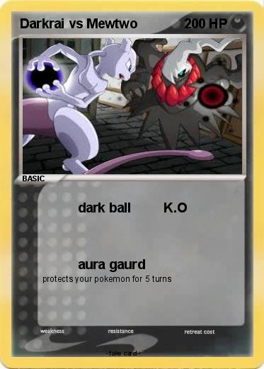 Pokemon Darkrai vs Mewtwo