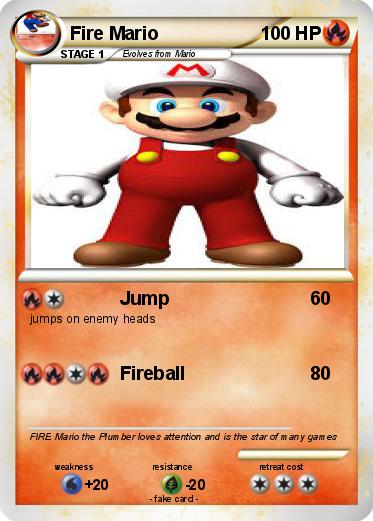 Pokemon Fire Mario