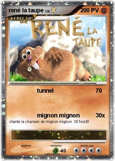 Pokemon rené la taupe