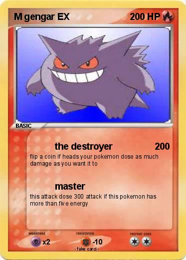 Pokemon M gengar EX