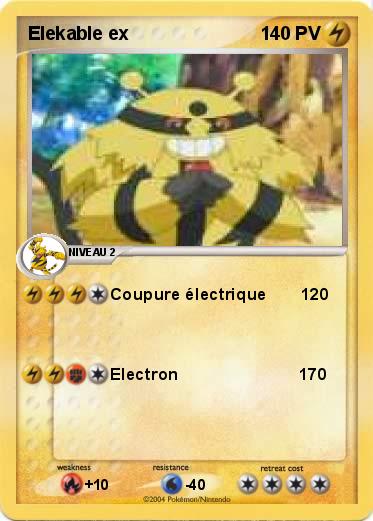 Pokemon Elekable ex