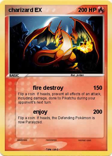 Pokemon charizard EX