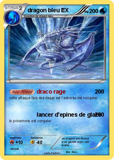 Pokemon dragon bleu EX