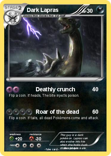 Pokemon Dark Lapras