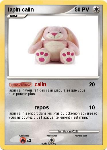 Pokemon lapin calin