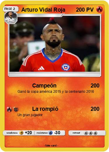 Pokemon Arturo Vidal Roja