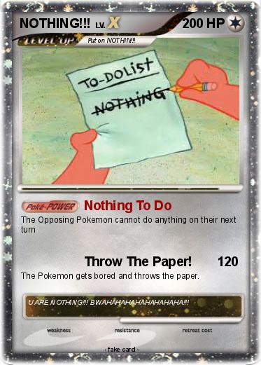 Pokemon NOTHING!!!