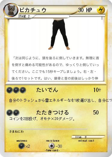 Pokemon ピカチュウ